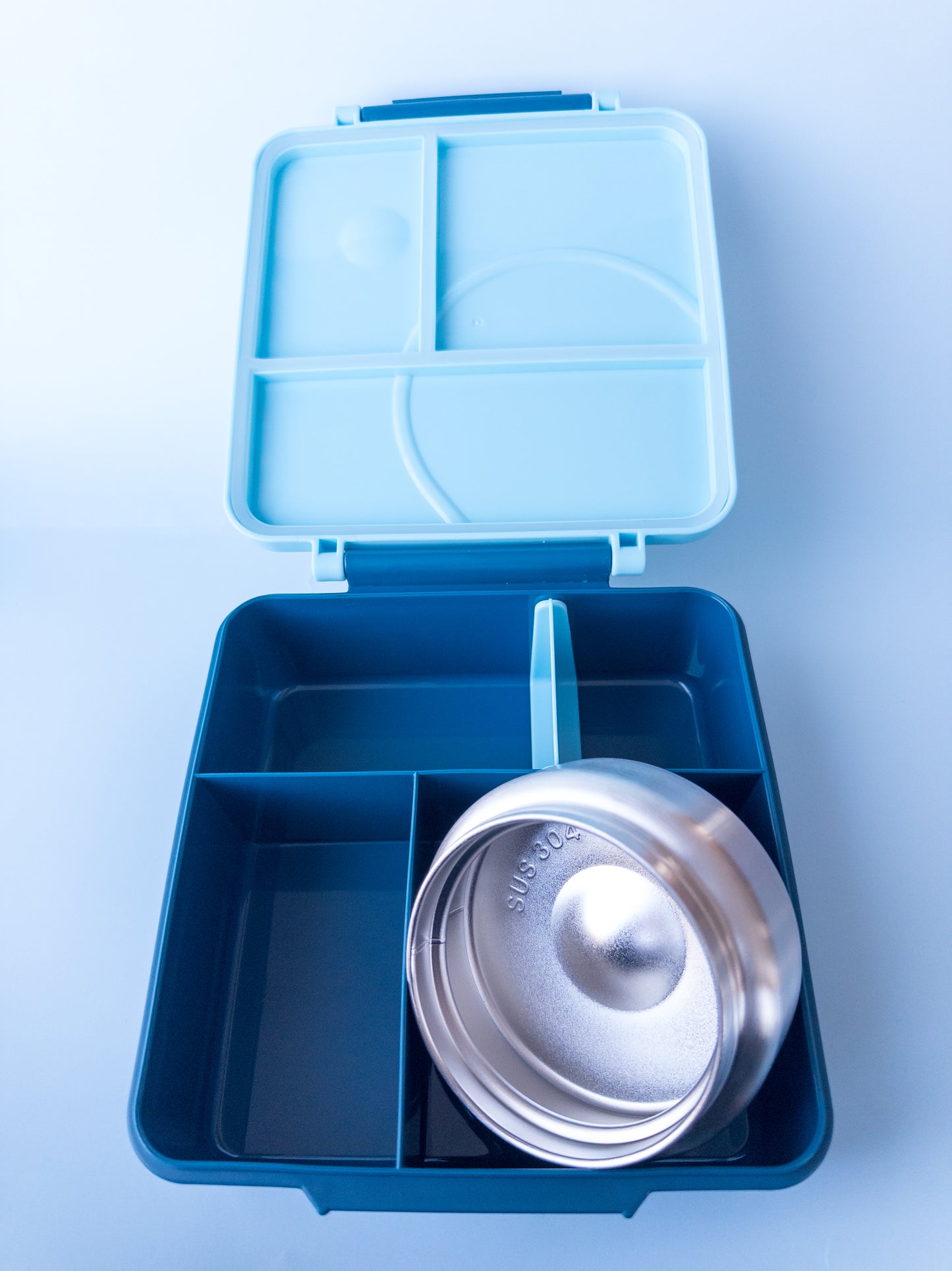 Kids Bento Box with Stainless Steel Thermos Kahurangi (Blue)