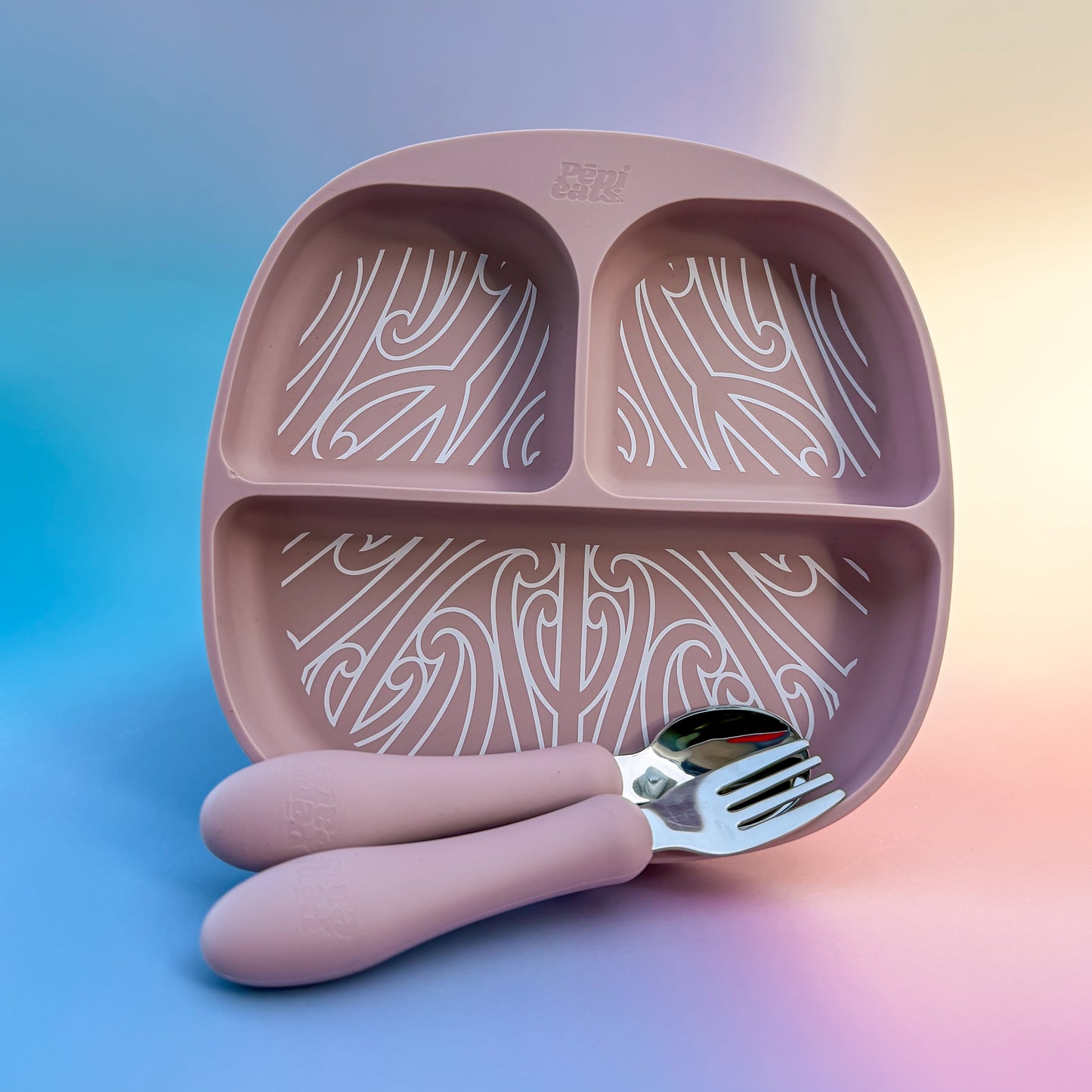 Silicone Suction Plate Māwhero (No cutlery)