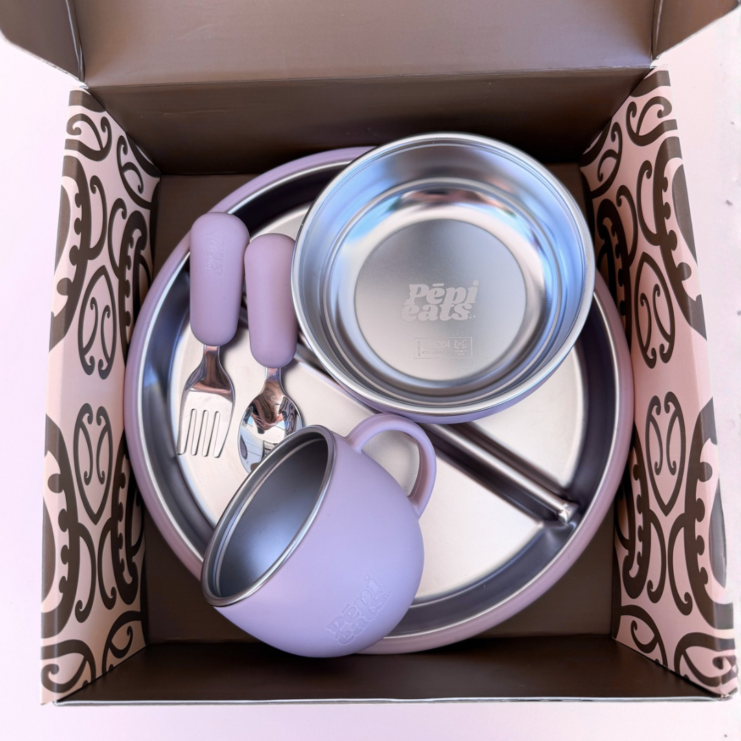 Kurawaka Stainless Steel Feeding set