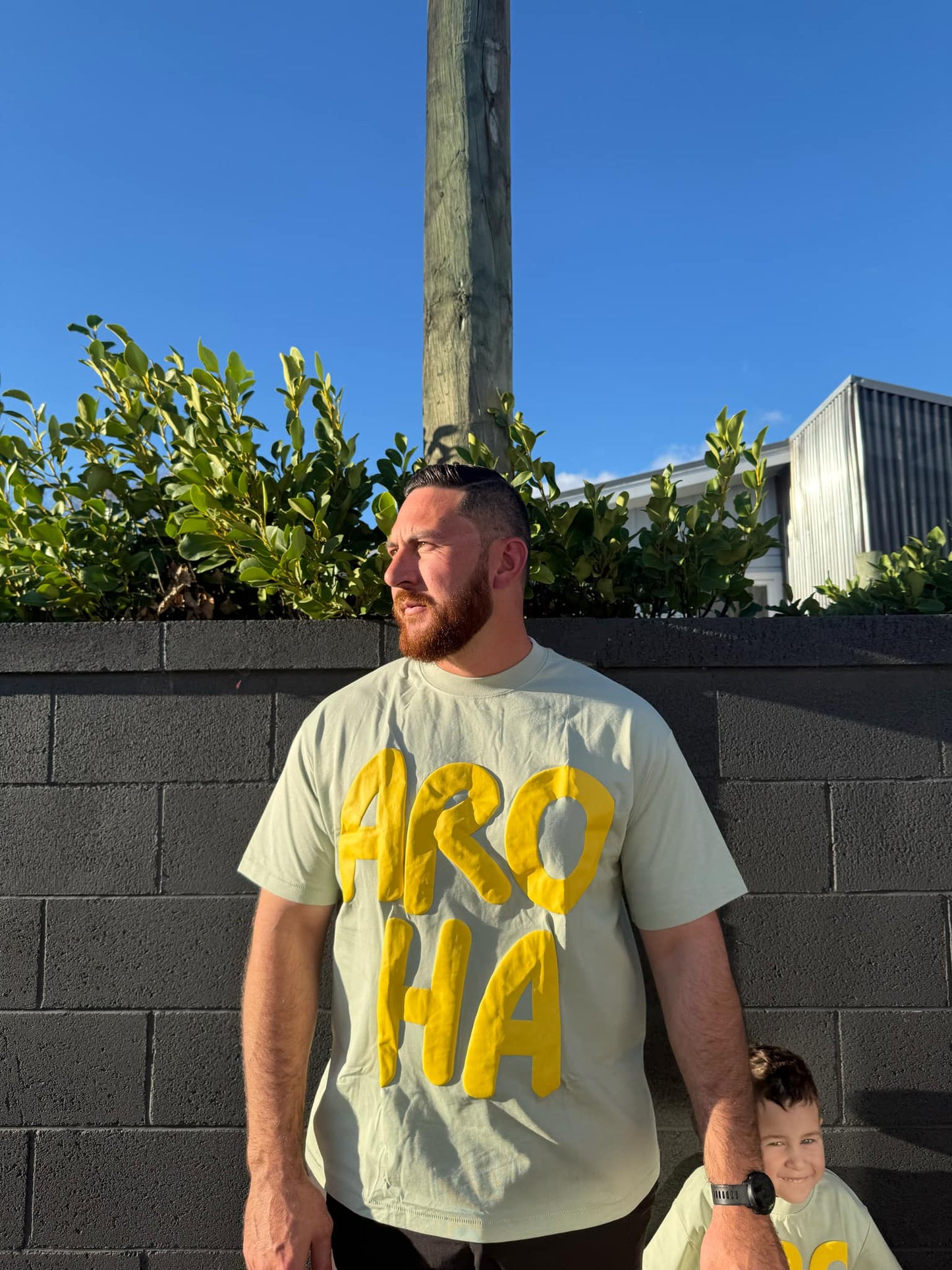 Adults Bubble Print Āio & Aroha Tee