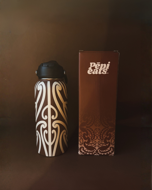 32oz (946mL) Thermal Insulated Wide Mouth Drink Bottle – Flex Straw Cap