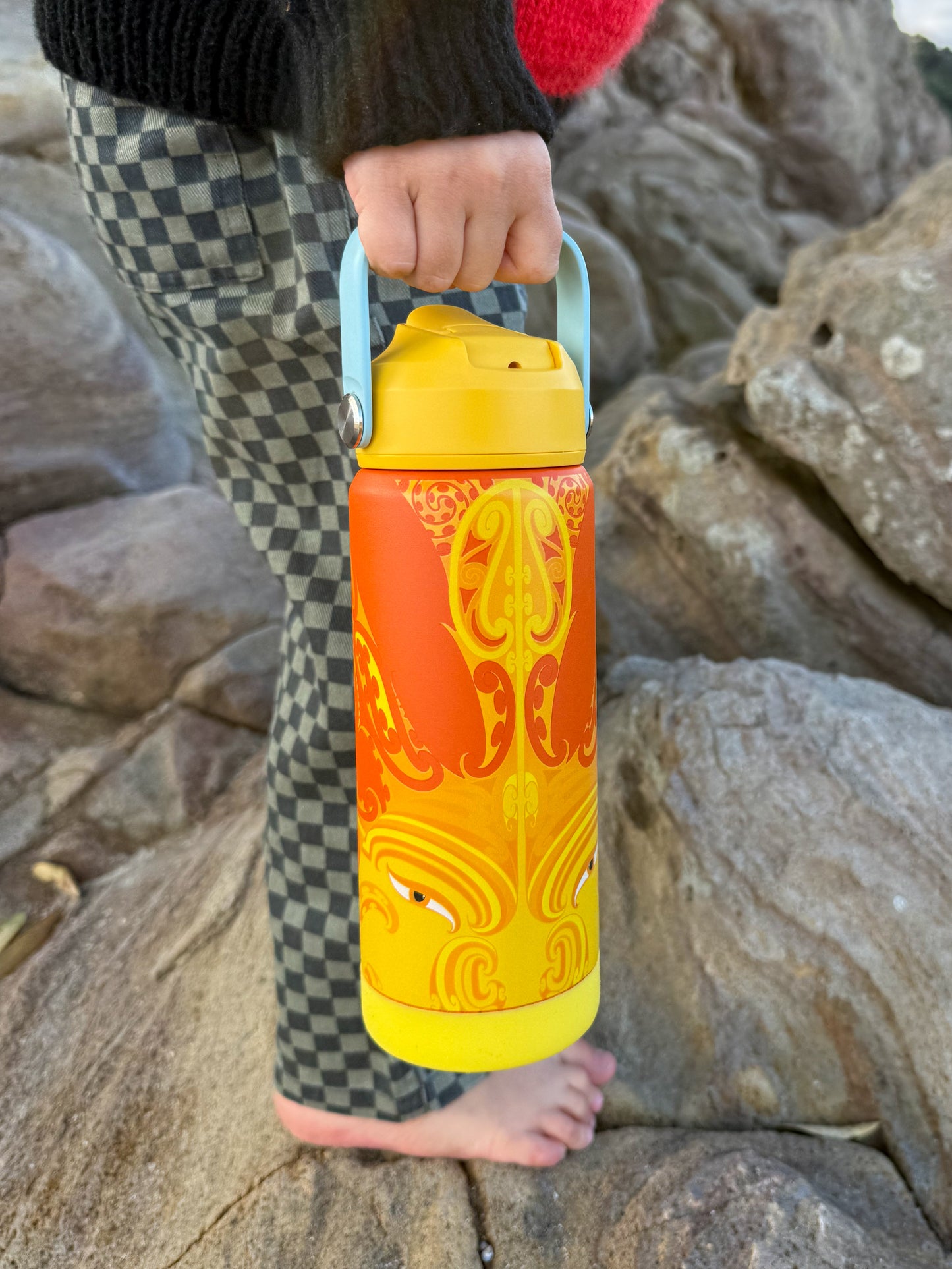 Tuakana Tamanuiterā Stainless Steel Kids Drink Bottle