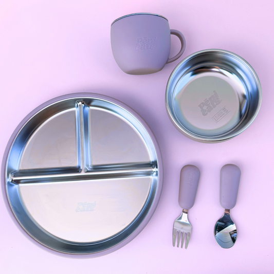 Kurawaka Stainless Steel Feeding set